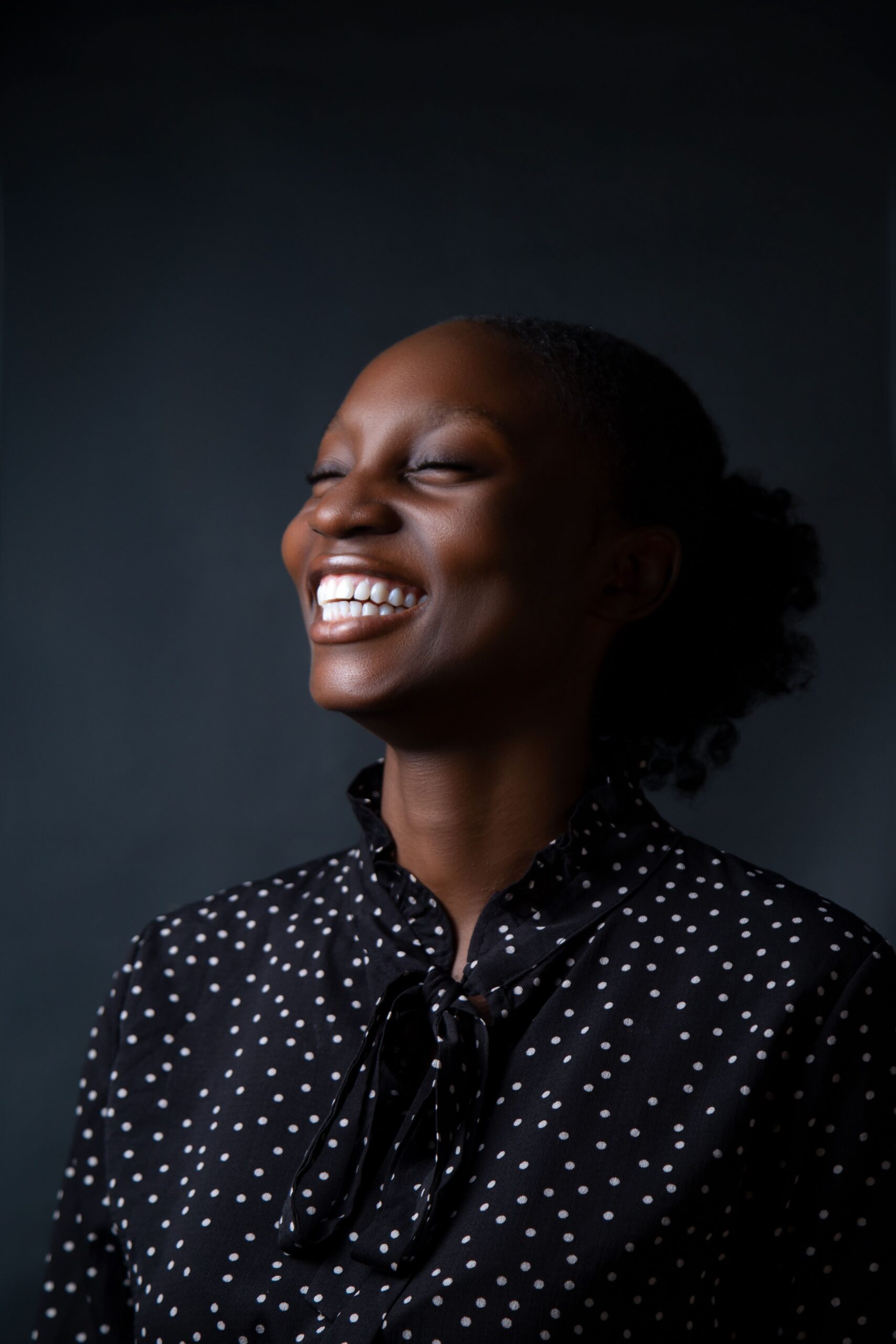 Smiling client portrait