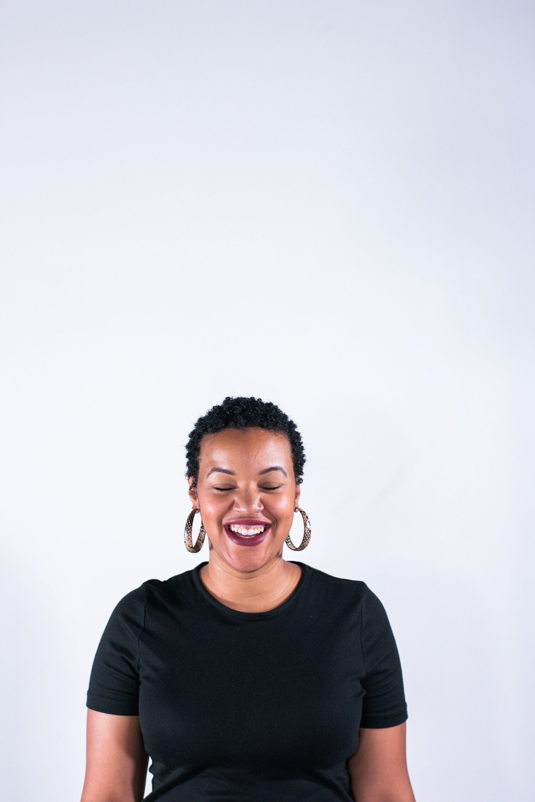 Smiling client portrait