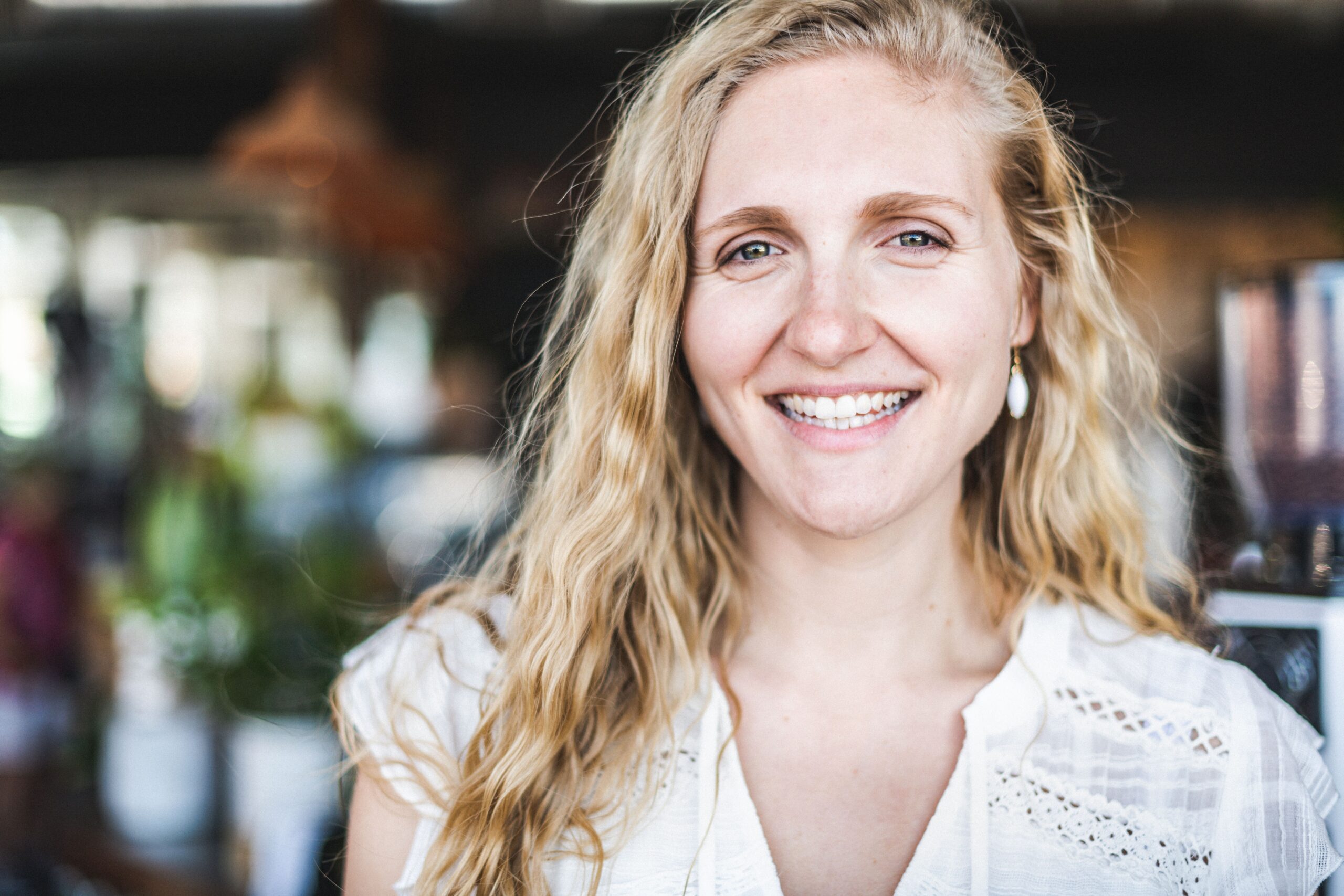 Smiling client portrait