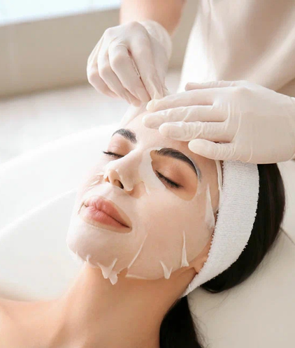 woman facial skincare treatment salon hydrafacial